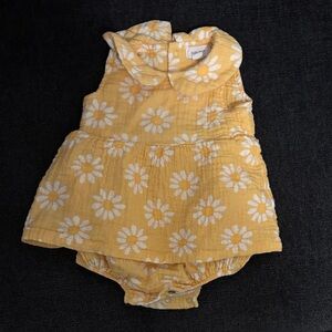 Yellow Floral 3-6 month Angel Dear dress